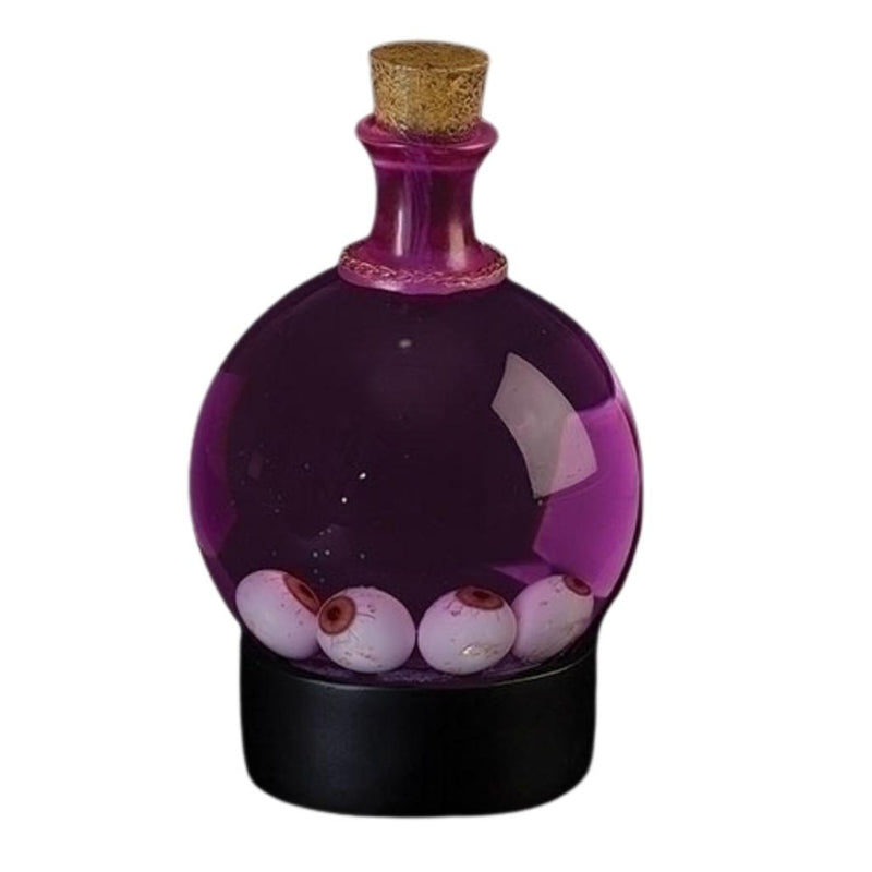 Glass Potion Glitterdome with Eyeballs - 6.5 Inches tall