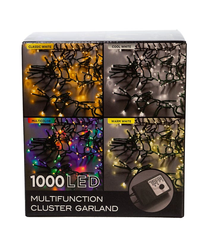 1000-Light Multi-Color LED Cluster Light Set - The Country Christmas Loft