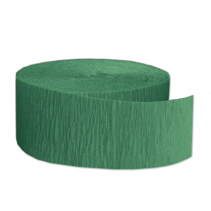 Crepe  Streamers - Dark Green