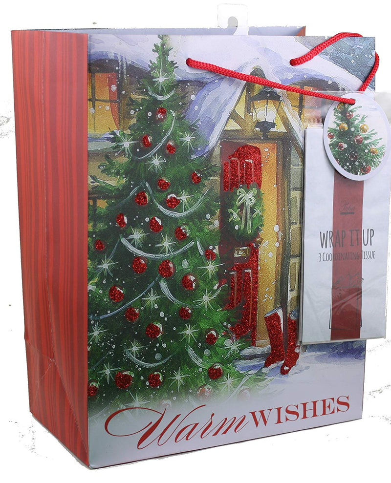 Large Gift Bag With Tissue - - The Country Christmas Loft