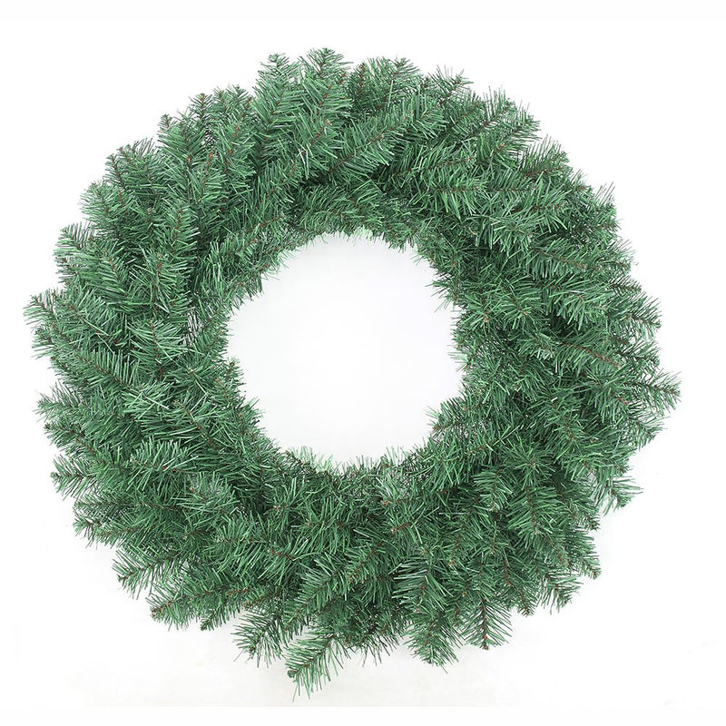 30-Inch Unlit Green Point Pine Indoor/Outdoor Wreath - The Country Christmas Loft