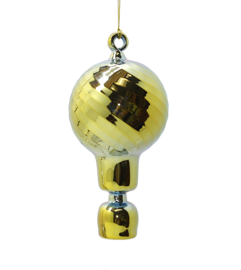 Chromatic Egyptian Glass Hot Air Balloon Ornament