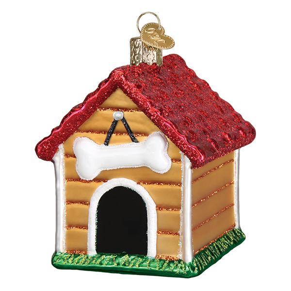 Dog House  Glass Ornament - The Country Christmas Loft