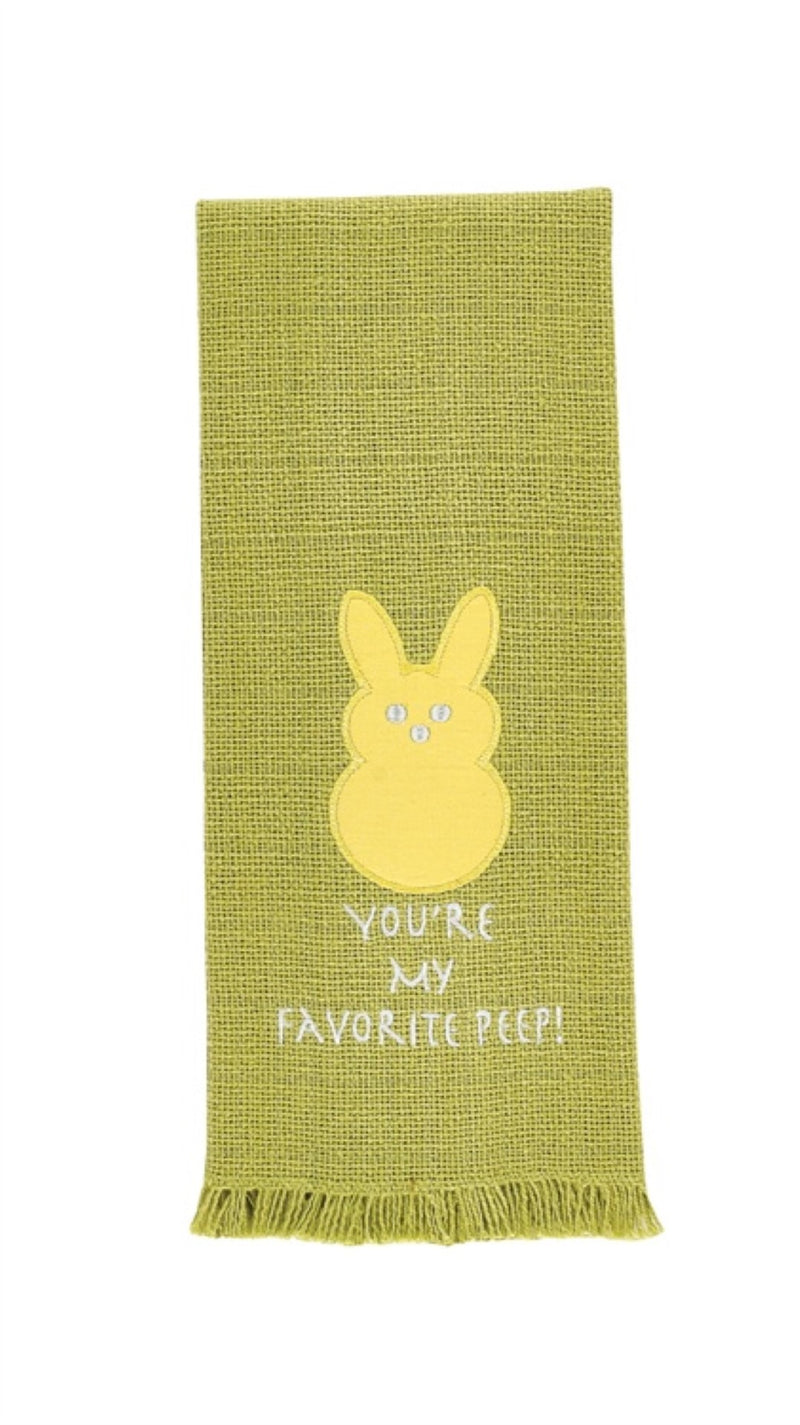 You're my Favorite Peep Dishtowel - The Country Christmas Loft