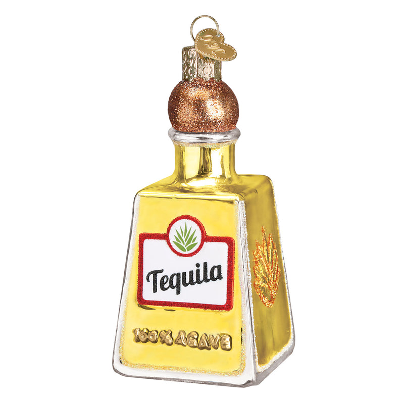 Tequila Bottle Glass Ornament - The Country Christmas Loft