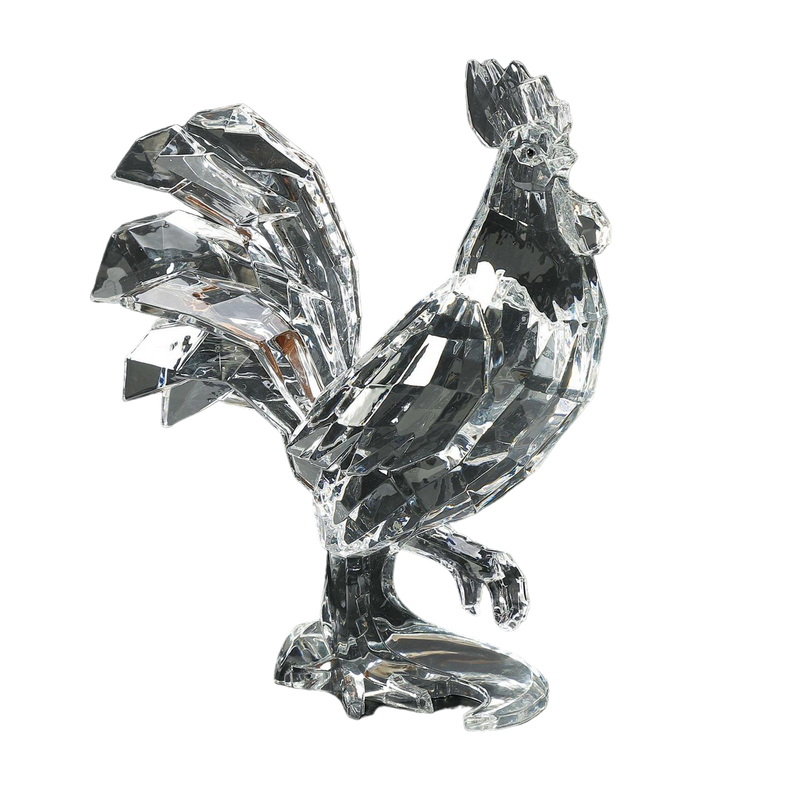 Acrylic Rooster Figurine