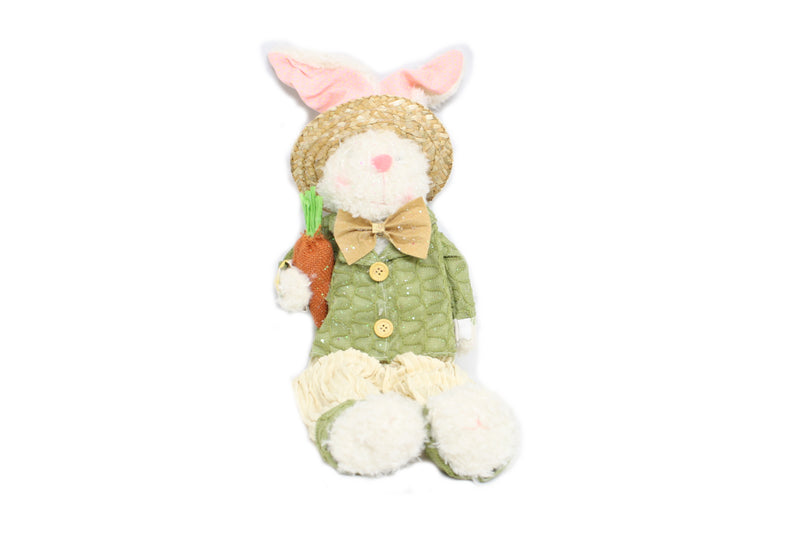 18'' Fabric Sitting Bunny Figure - - The Country Christmas Loft