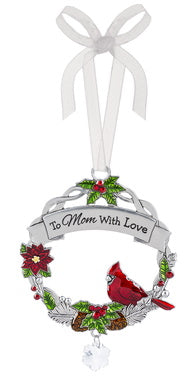 Christmas Cardinal Ornament - To Mom with Love - The Country Christmas Loft