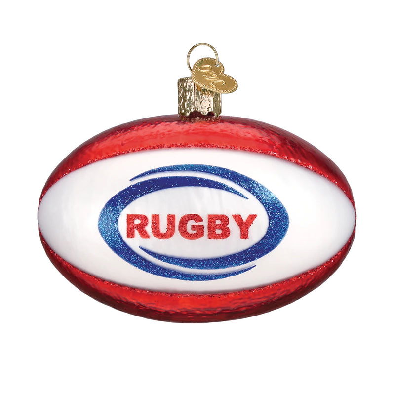 Rugby Ball Ornament - The Country Christmas Loft