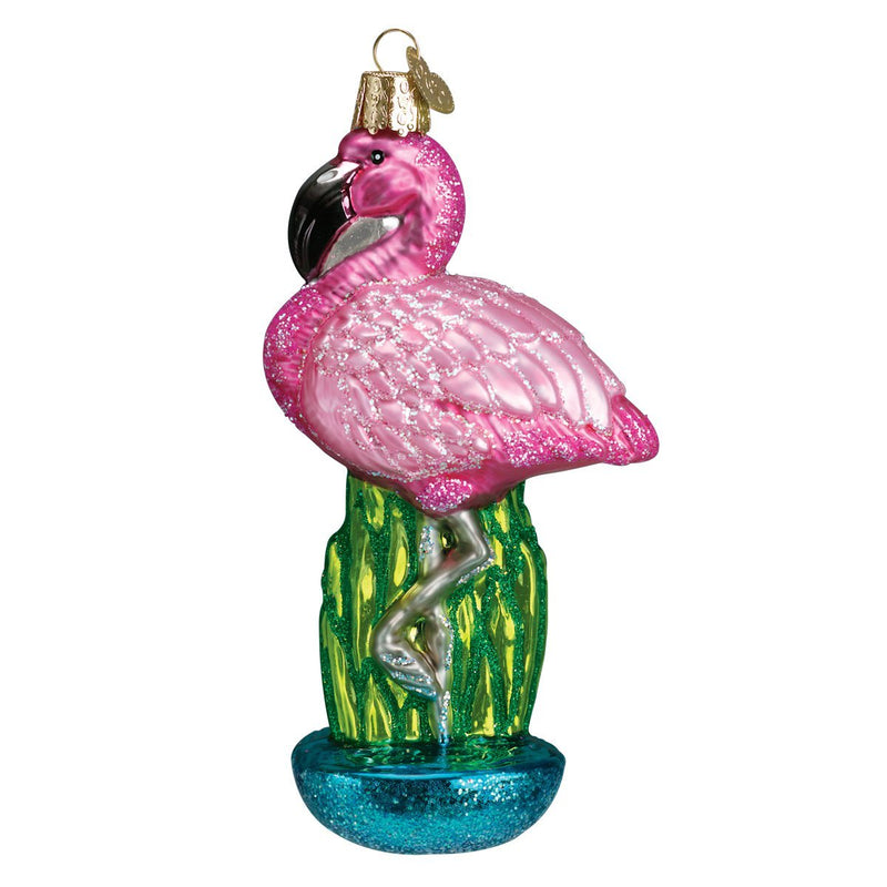 Old World Christmas Flamingo - The Country Christmas Loft