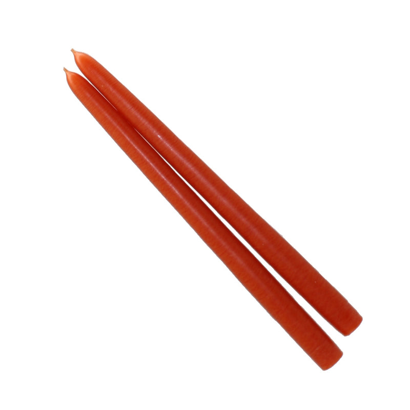 Mole Hollow Taper Pair (Sunspot Orange) - - The Country Christmas Loft