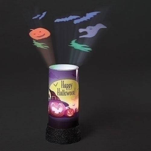 LED Projector Candle - Happy Halloween - The Country Christmas Loft