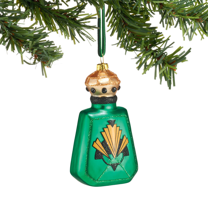 Glass Perfume Bottle Ornament - The Country Christmas Loft