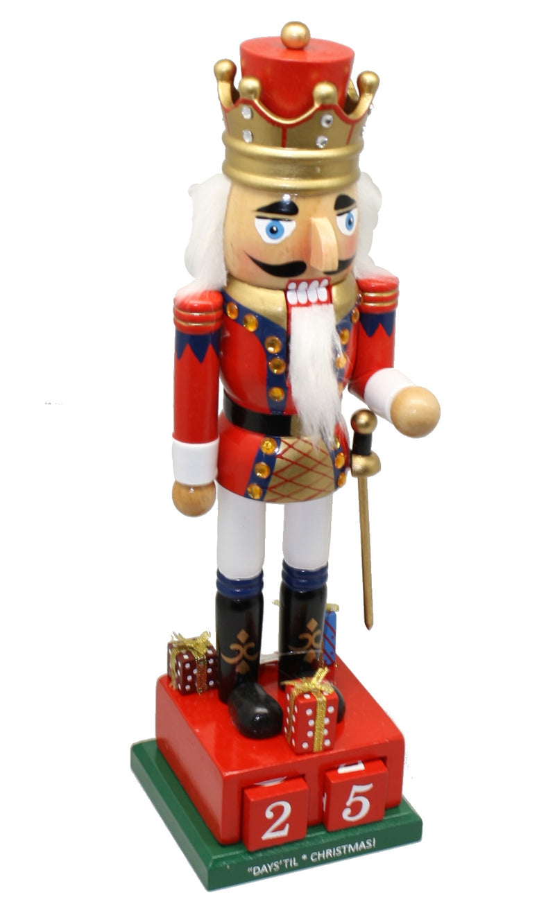 Wooden 15" Countdown Nutcracker - - The Country Christmas Loft