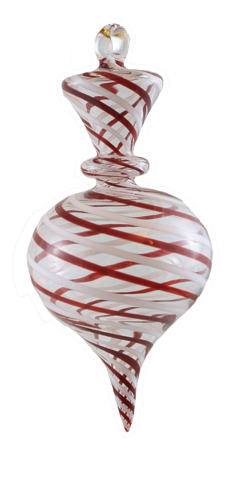 Red and White Crown Ornament