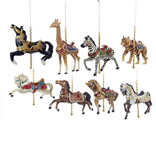 Resin Carousel Assortment Ornament - Knights Horse