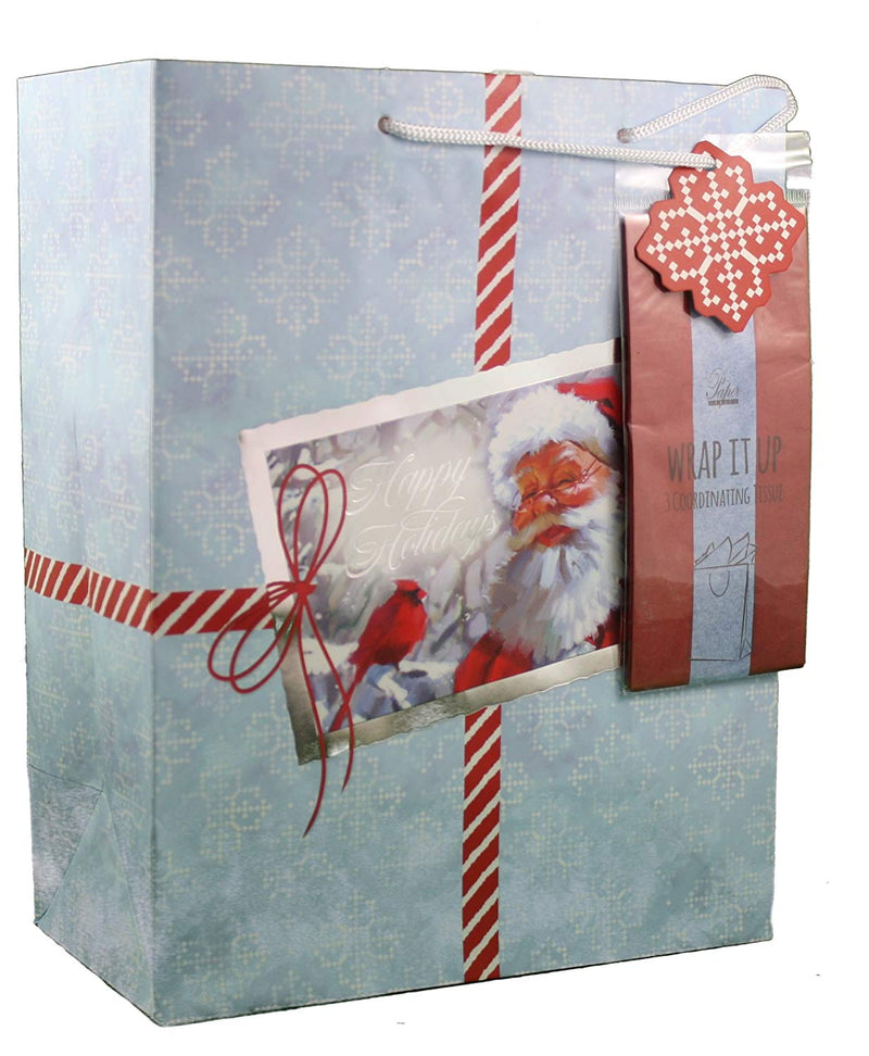 Large Gift Bag With Tissue - - The Country Christmas Loft