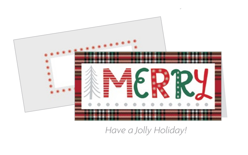 Tall Traditions 16 Count Cards -  Tartan Merry - The Country Christmas Loft