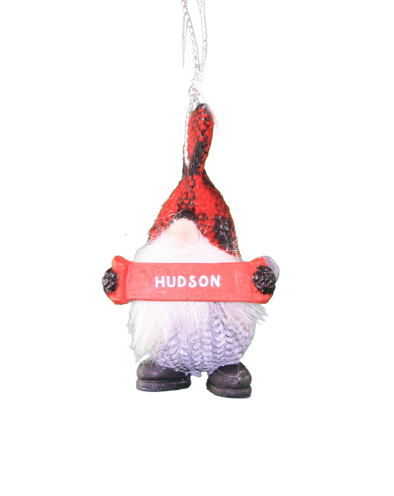 Personalized Gnome Ornament (Letters A-I) - Hudson - The Country Christmas Loft