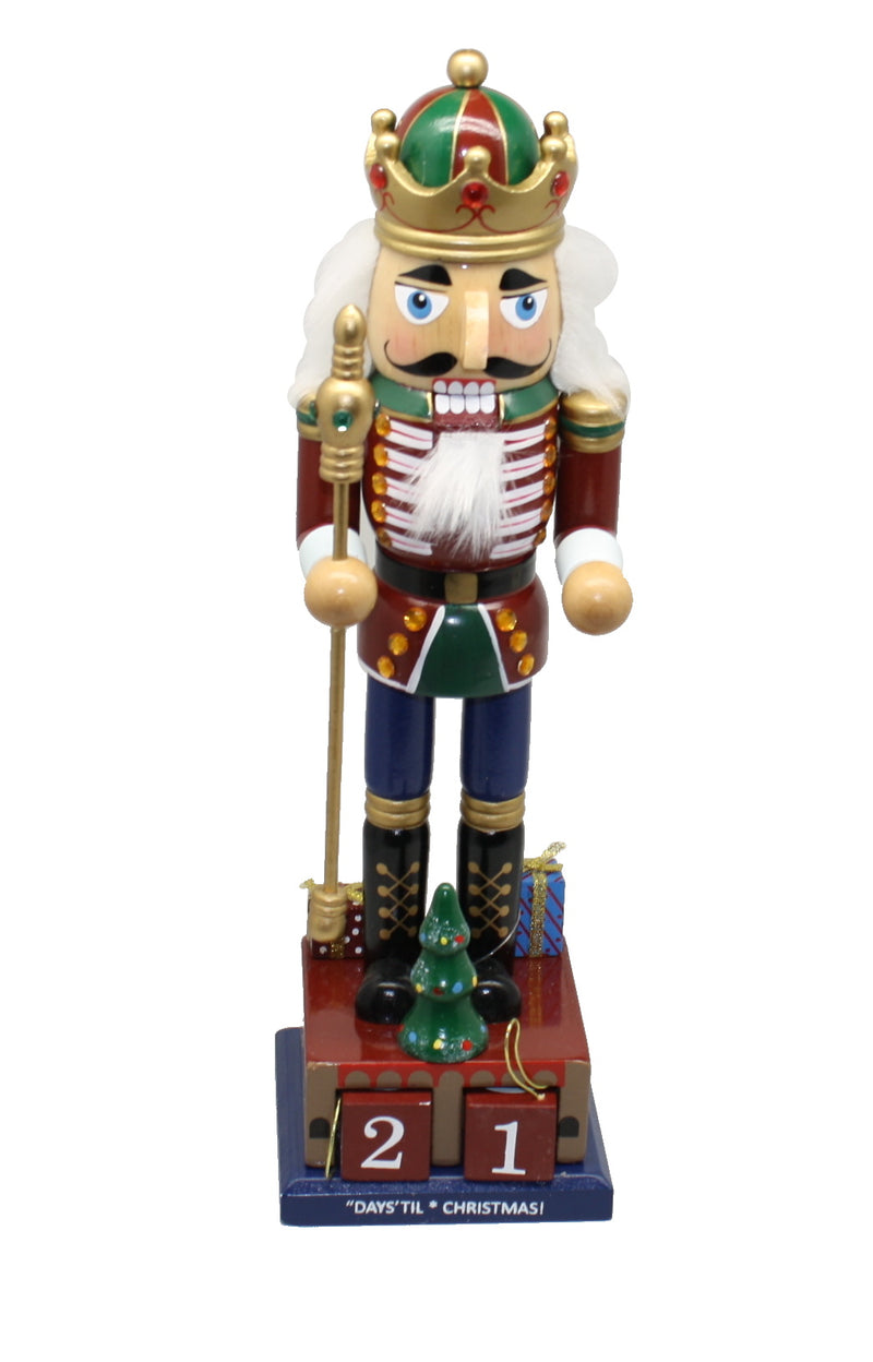 Wooden 15" Countdown Nutcracker - - The Country Christmas Loft