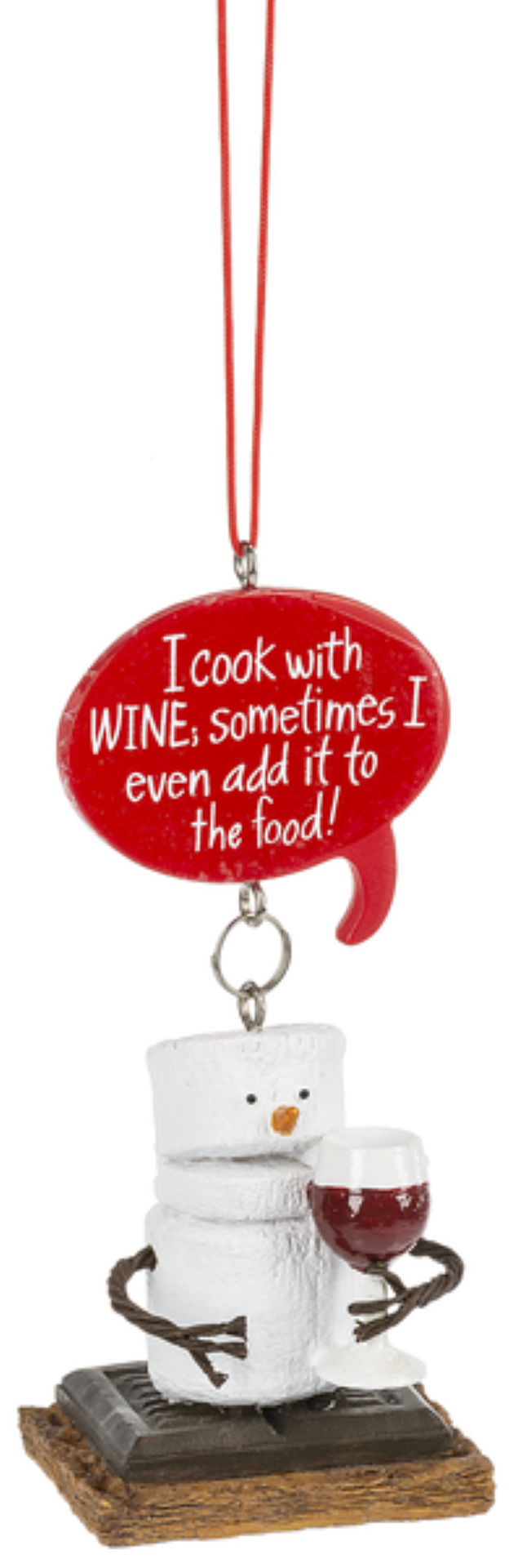 Toasted S'mores Gourmet Ornament -  Wine - The Country Christmas Loft