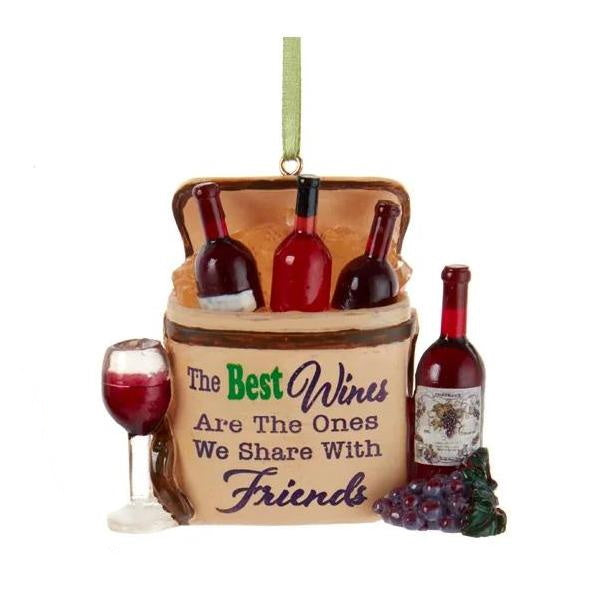 Wine Bag Ornament - - The Country Christmas Loft