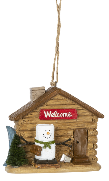 S'mores Cabin Ornament - Welcome - The Country Christmas Loft