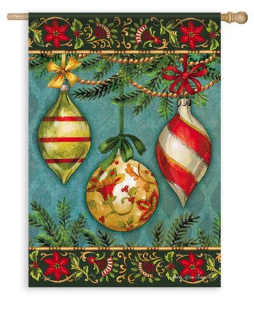 Glittering Ornaments  Flag - The Country Christmas Loft