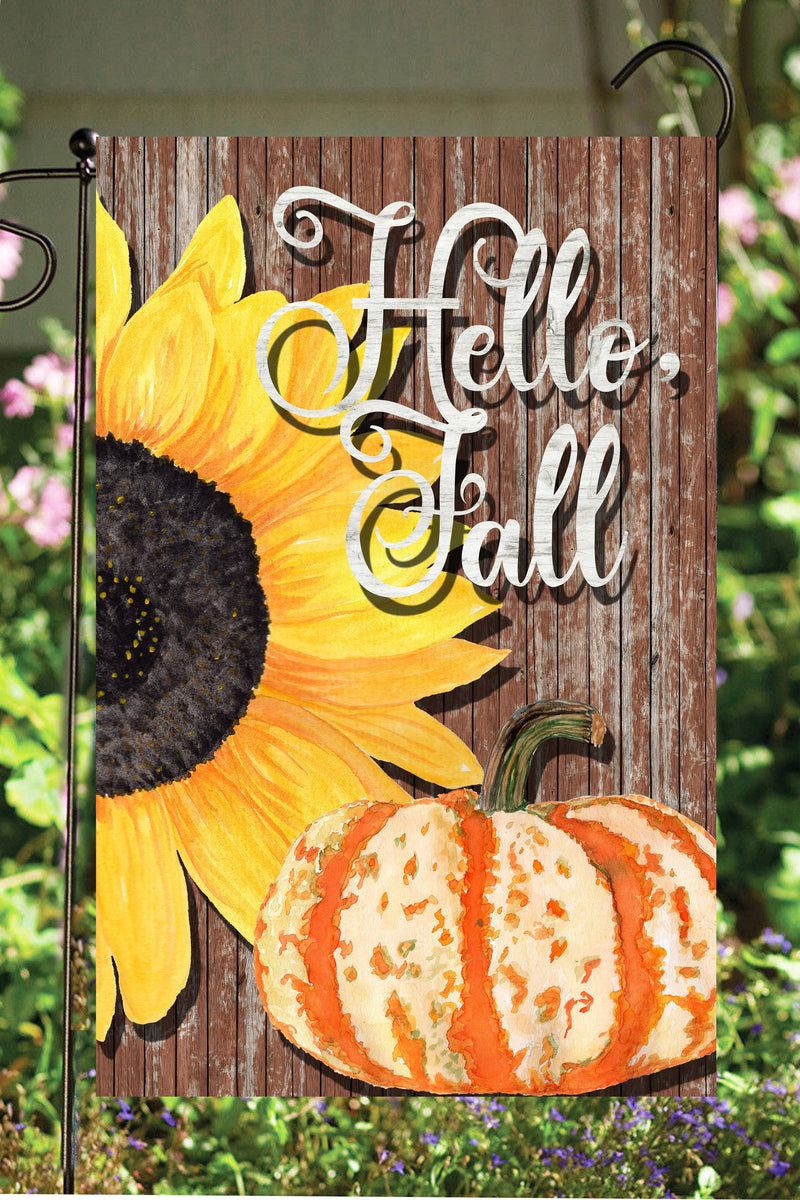 Hello Fall Garden Flag - The Country Christmas Loft