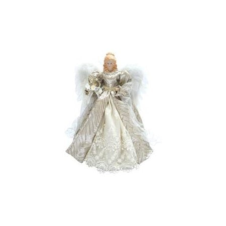 Silver Elegant Angel Tree Topper - 16" - The Country Christmas Loft