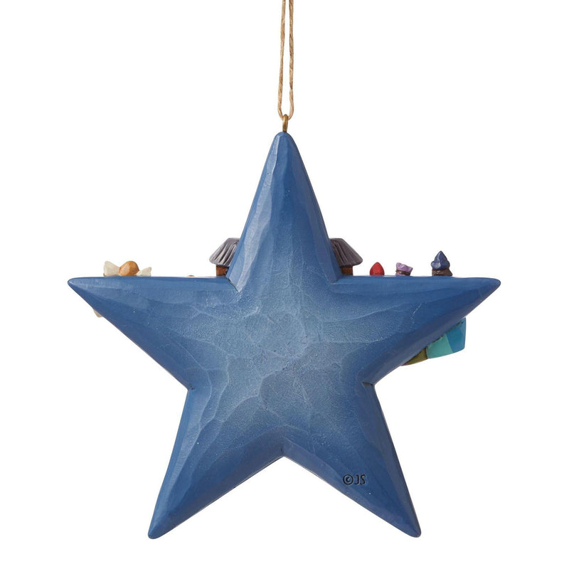 Star with Nativity Scene Ornament - The Country Christmas Loft