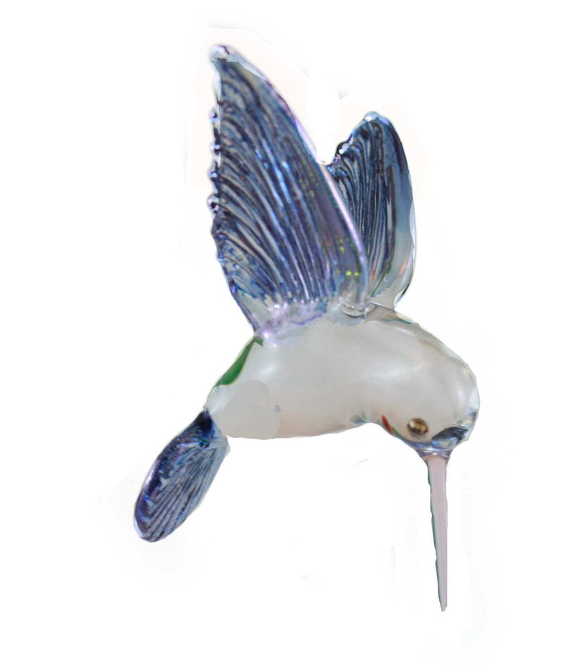 Egyptian Glass Multiple Color Hummingbird Ornament