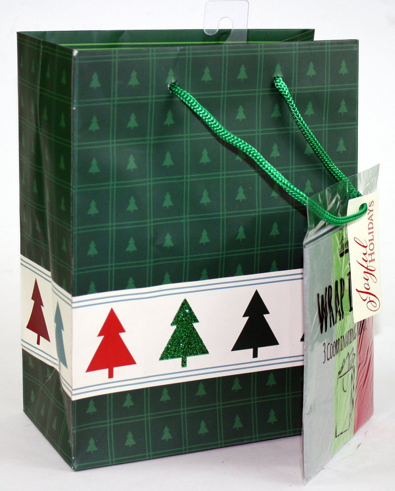 Traditional Gift Bag With Matching Tissue - - The Country Christmas Loft