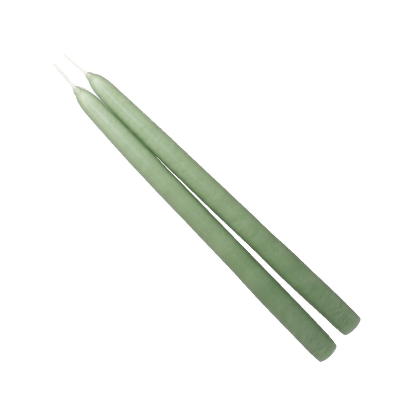 Mole Hollow Taper Pair (Misty Green)  - - The Country Christmas Loft