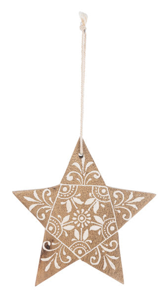 Hand Painted Star Ornament -