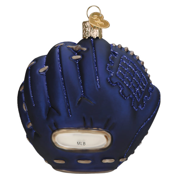 New York Yankees Baseball Mitt Glass Ornament