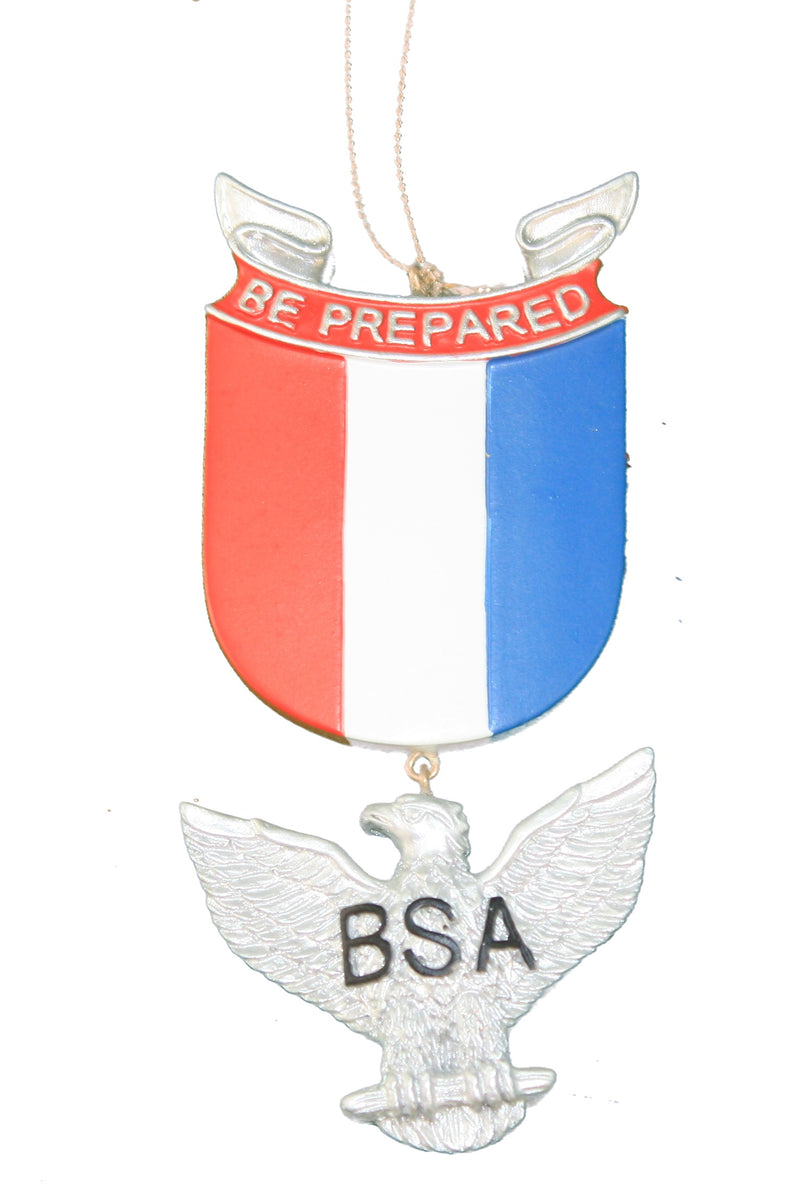 Boy Scout Shield Ornament - Ribbon