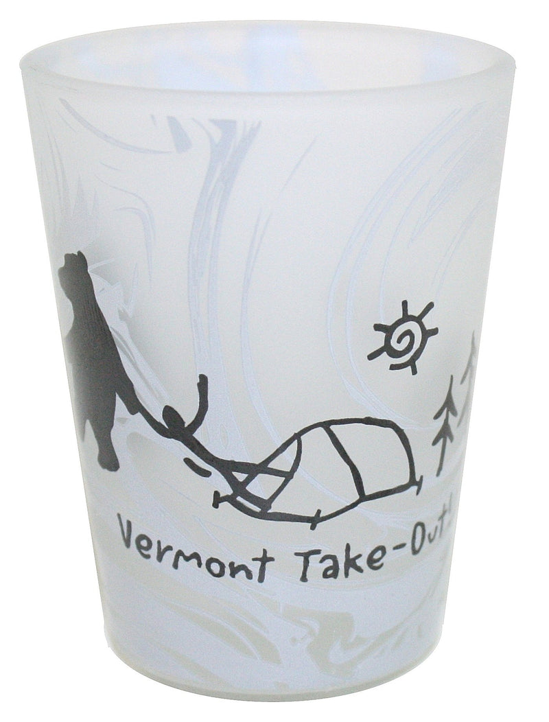 Vermont Take Out - Glass Shot Glass - The Country Christmas Loft