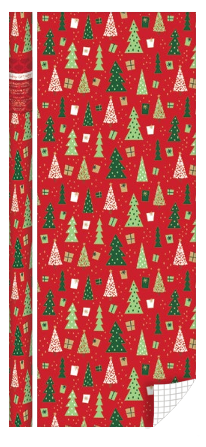 Whimsical Roll Wrap - 40" x 288" - Christmas Trees - The Country Christmas Loft