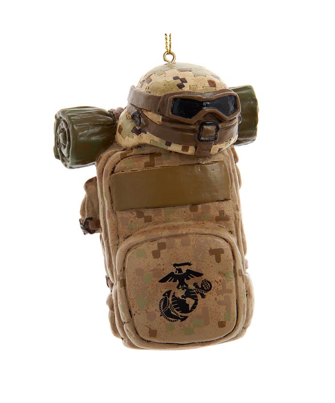 U.S. Marine Corps Backpack With Helmet Ornament