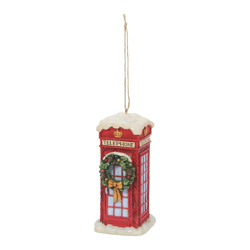 Christmas Phone Box Ornament - The Country Christmas Loft