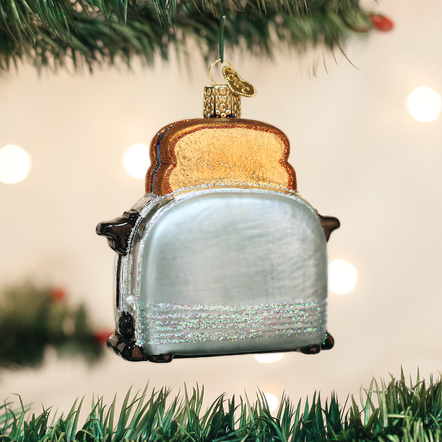 Retro Toaster Glass Ornament - The Country Christmas Loft