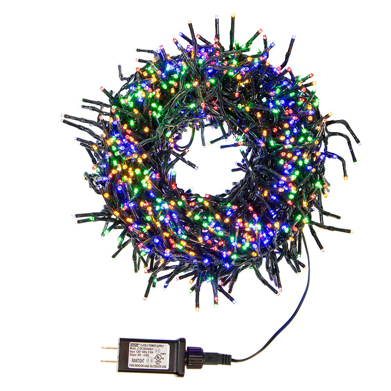 1000-Light Multi-Color LED Cluster Light Set - The Country Christmas Loft