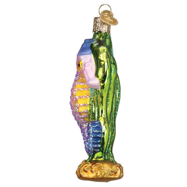 Bright Seahorse Glass Ornament - The Country Christmas Loft