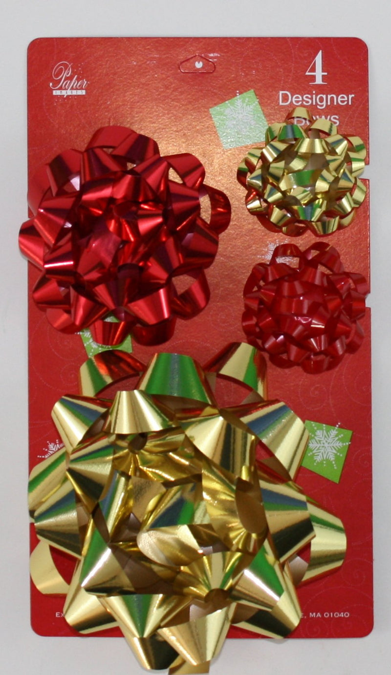 Confetti Bow 4 Pack - - The Country Christmas Loft