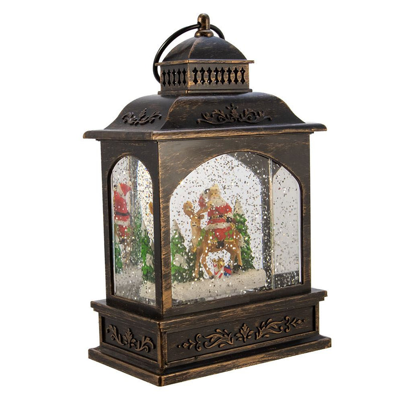 Santa LED Lantern With Motion - The Country Christmas Loft