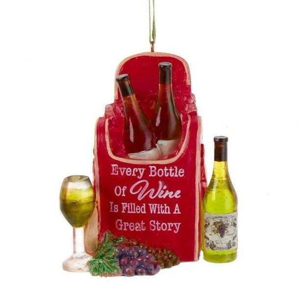 Wine Bag Ornament - - The Country Christmas Loft