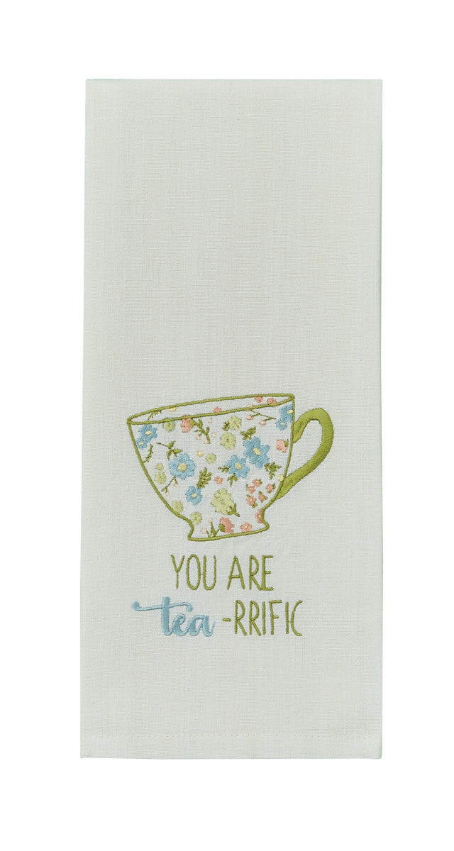 You Are Tea-riffic Decorative Towel - The Country Christmas Loft