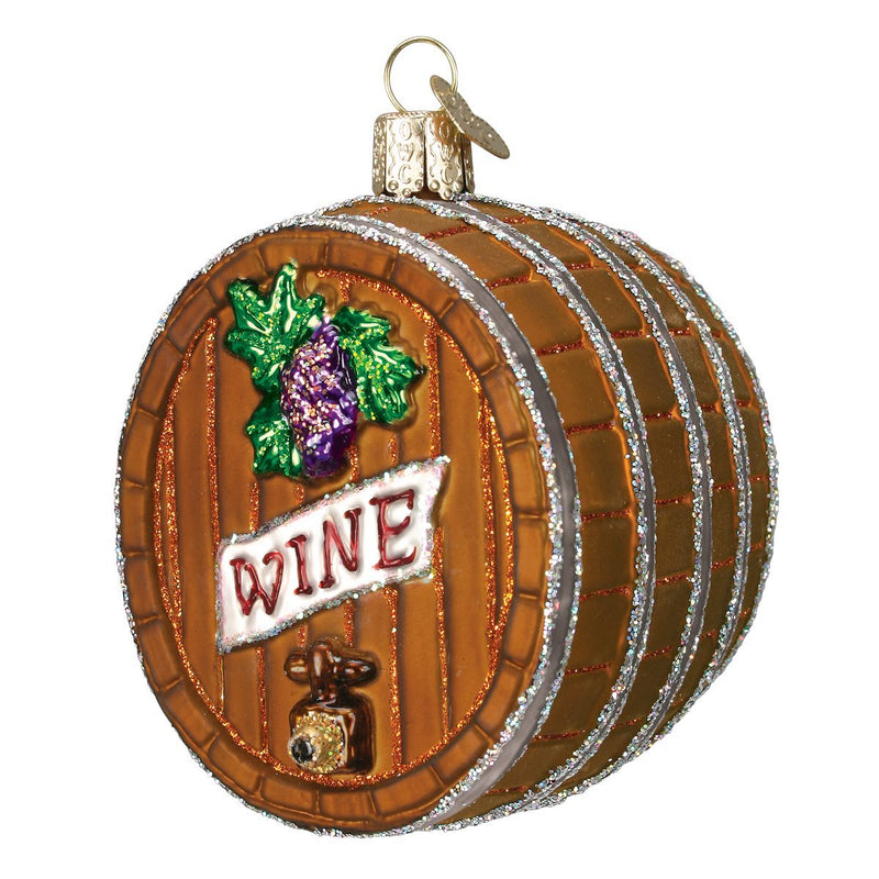 Wine Barrel Ornament - The Country Christmas Loft