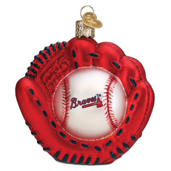 Braves Baseball Mitt Ornament